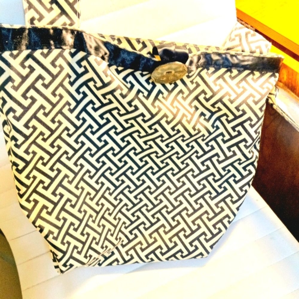Handmade Assymetrical crossbody tote